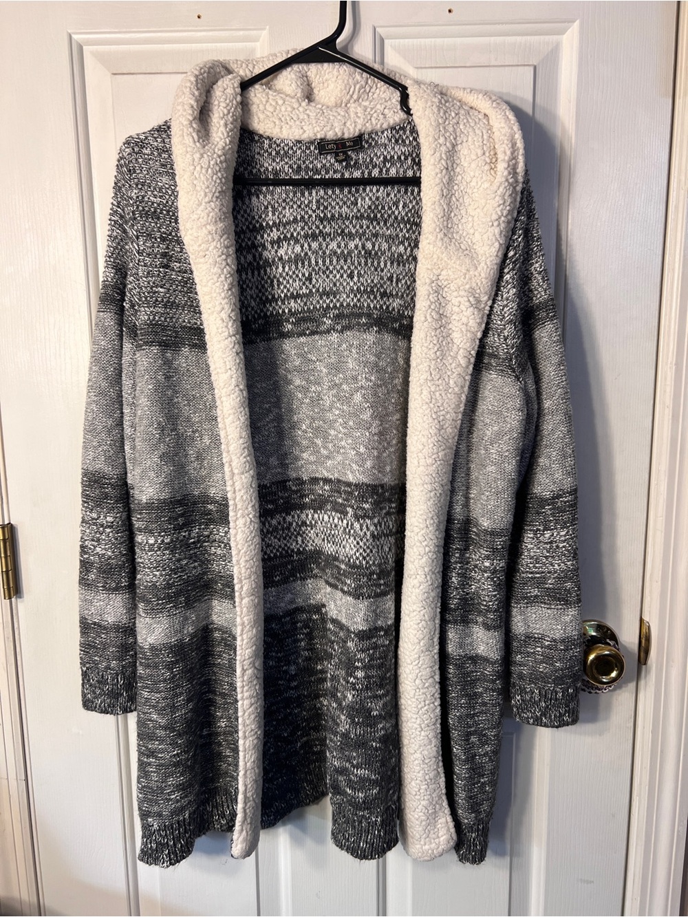 Heavy cardigan sweater